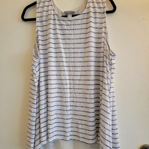 Striped blue and white shirt